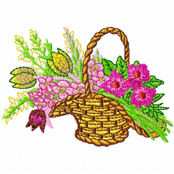 Vase For Flowers Embroidery Design 3 Vase For Flowers Embroidery Design 3